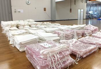 国内自社工場で縫製加工イメージ